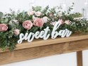 Panneau en bois Sweet bar - blanc