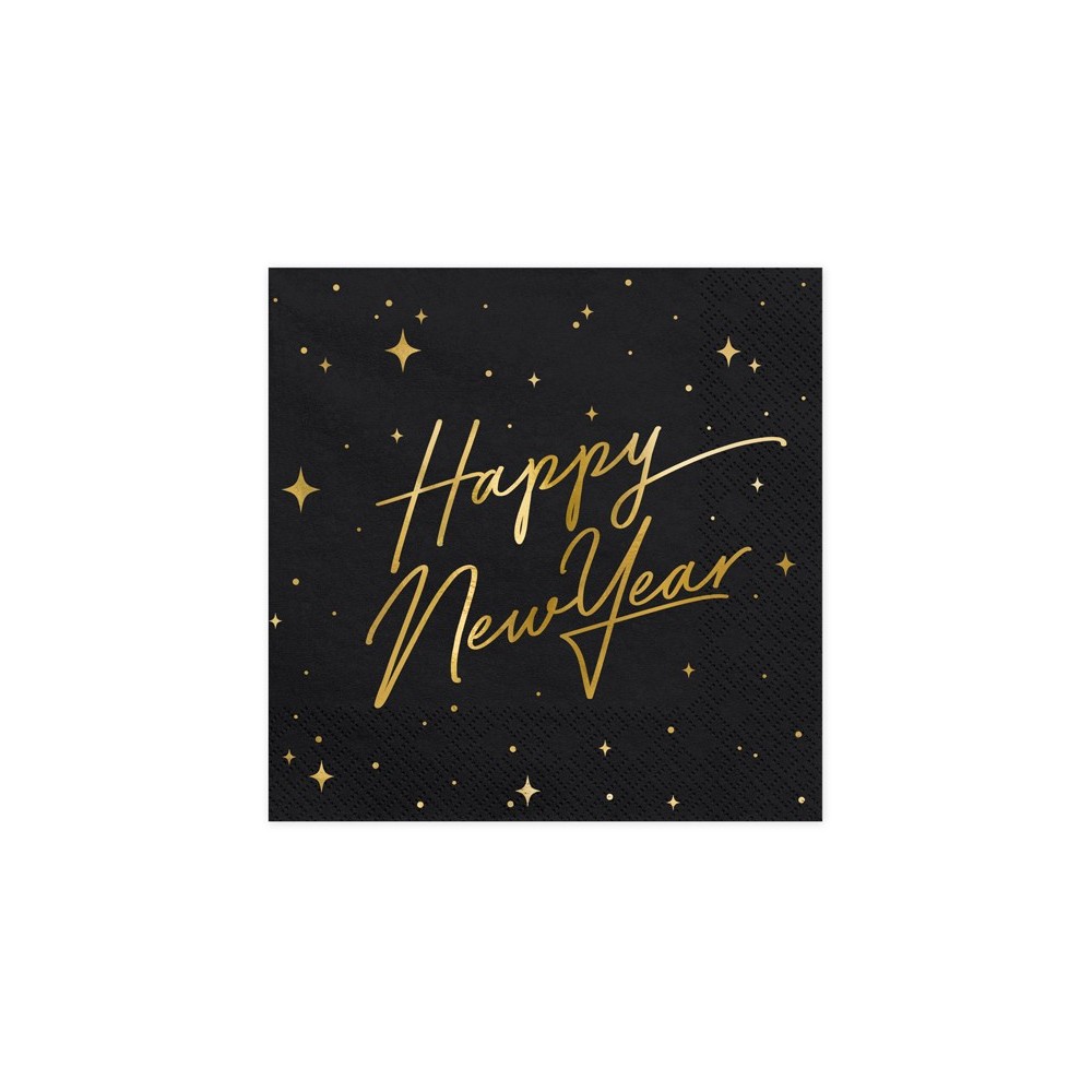20 Serviettes de table Happy New Year - noi