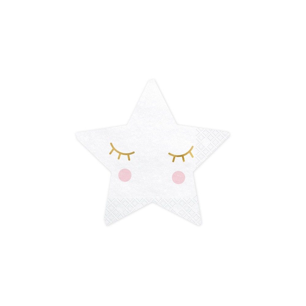 20 Serviettes de table ''Petite étoile''