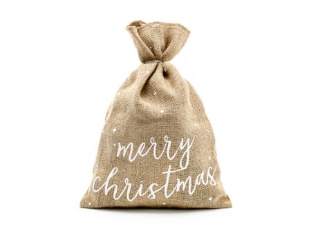 Sac en jute de Joyeux Noël...