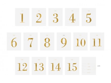 30 Numéros de table - set...