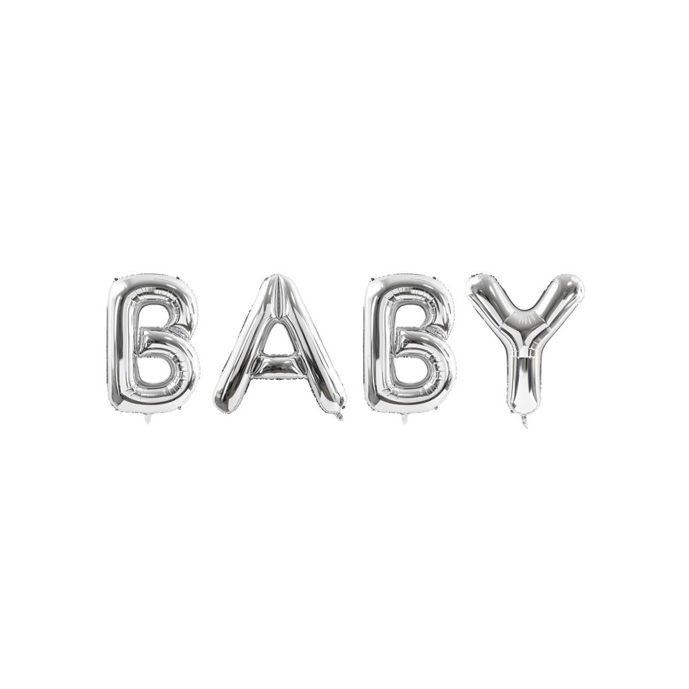 Ballon en mylar Baby - argent