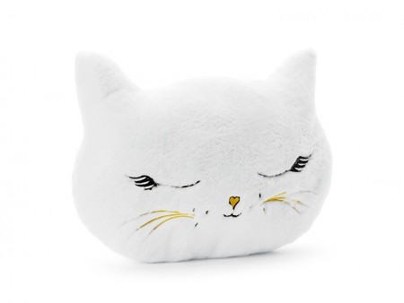 Coussin peluche chaton