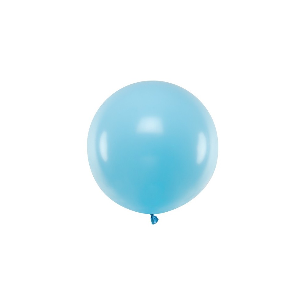 Ballon rond 60cm - bleu clair pastel