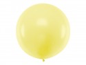 Ballon rond 1m - Jaune clair pastel