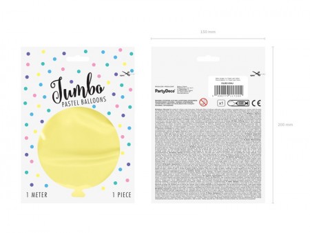 Ballon rond 1m - Jaune...