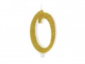 Bougie Chiffre 0- or