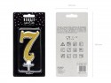 Bougie Chiffre 7- or