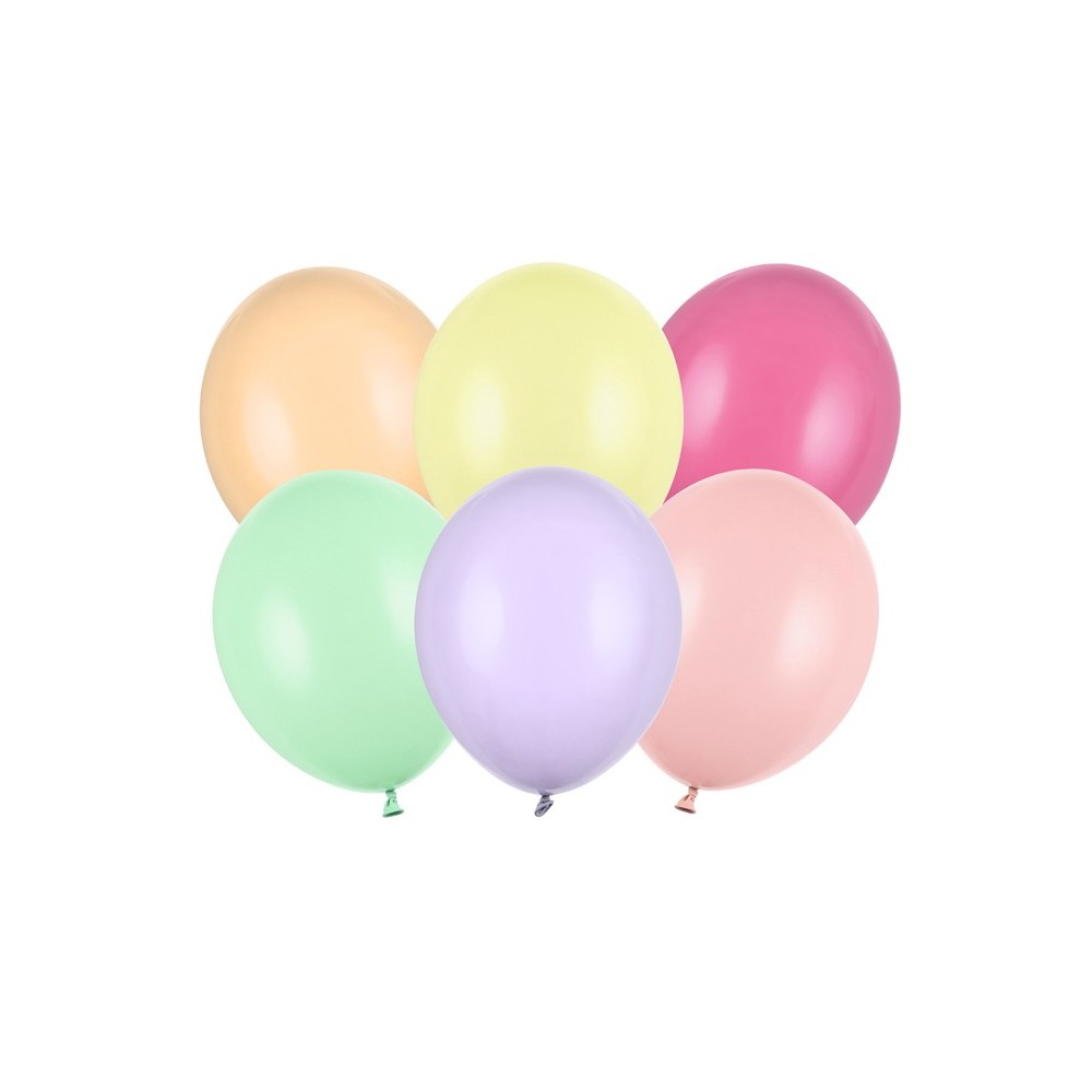 100 Ballons Strong 30 cm - Pastel Mix