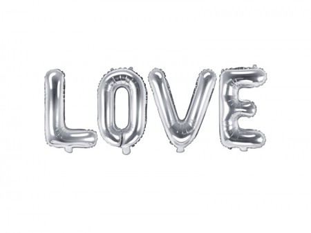 Ballon en mylar Love - argent