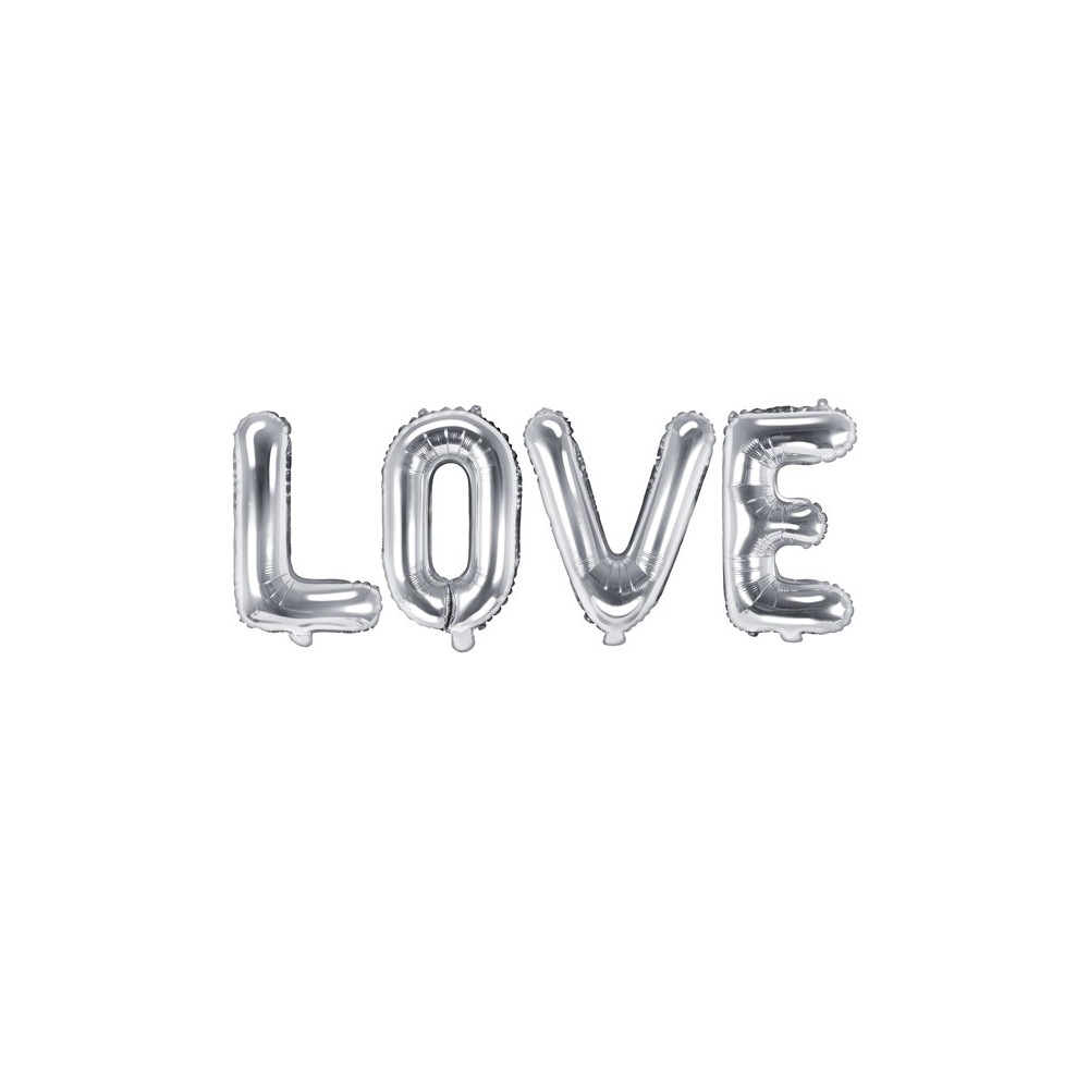 Ballon en mylar Love - argent