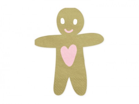 20 Serviettes Gingerbread Man
