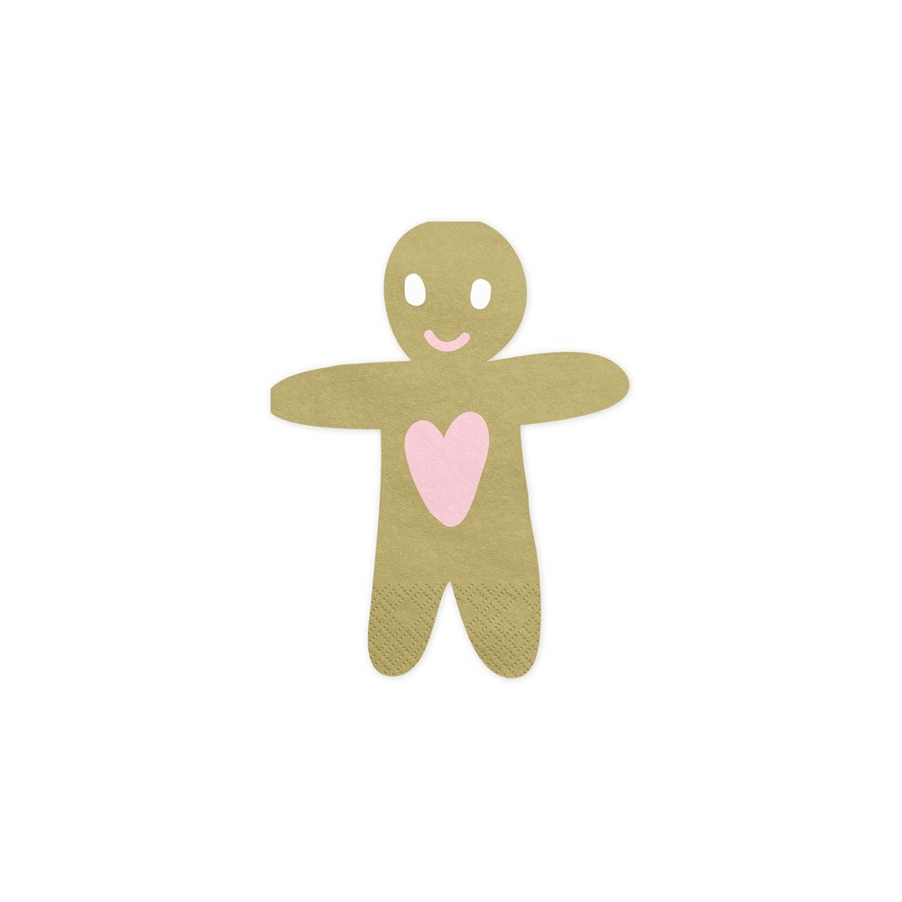 20 Serviettes Gingerbread Man