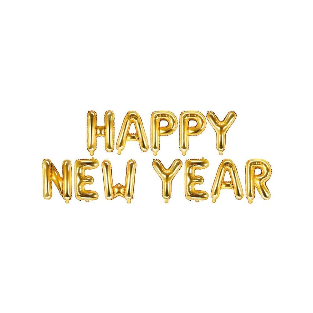 Ballon en mylar Happy New Year - or
