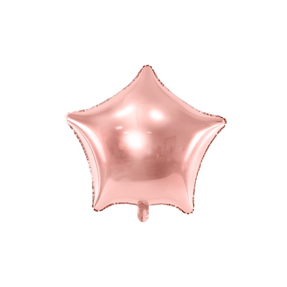 Ballon en mylar Etoile - 70cm - or rose