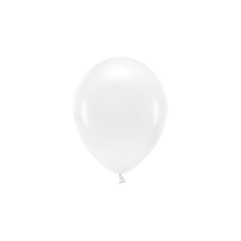 100 Ballons Eco 30 cm blanc pastel