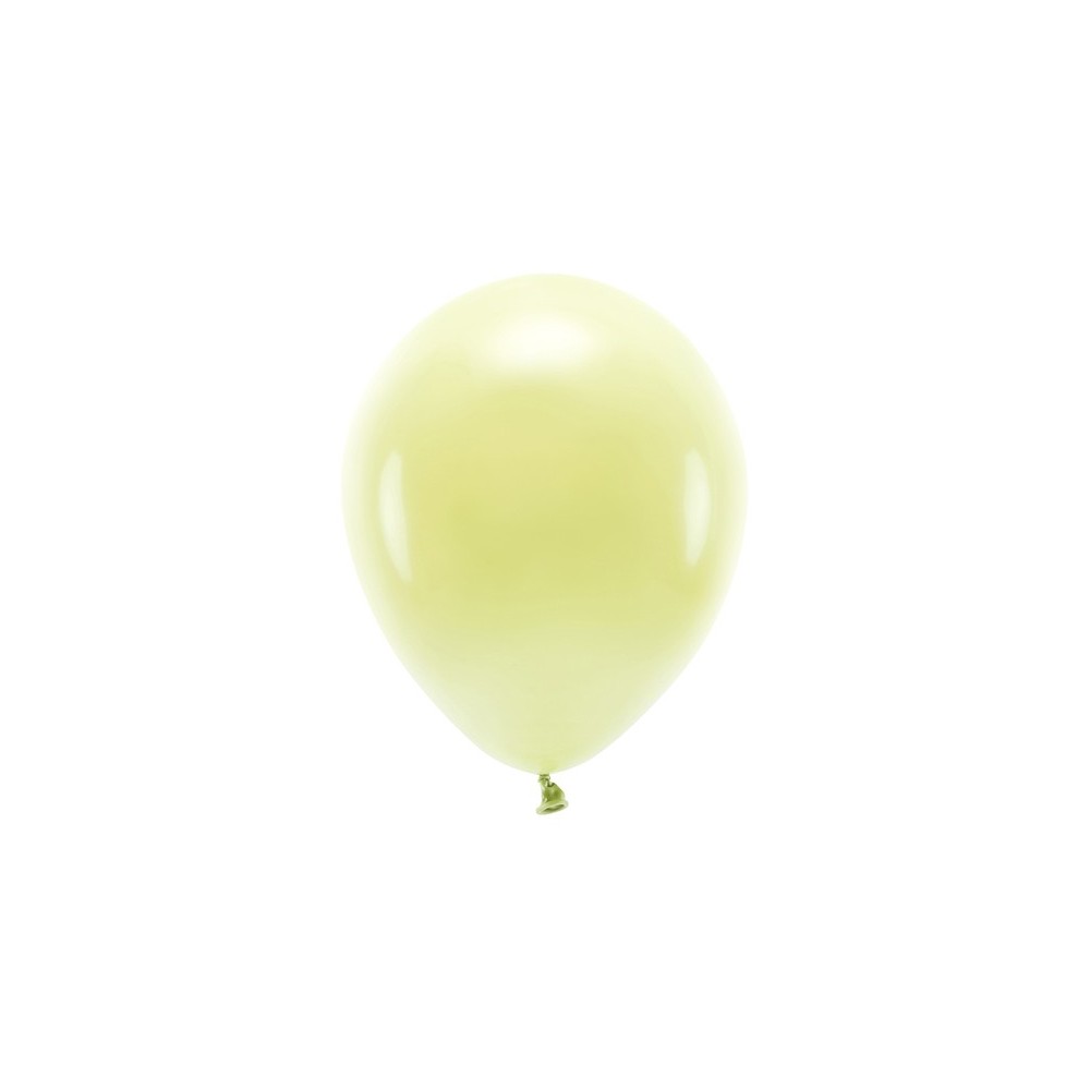 100 Ballons Eco 26 cm pastel - jaune vif