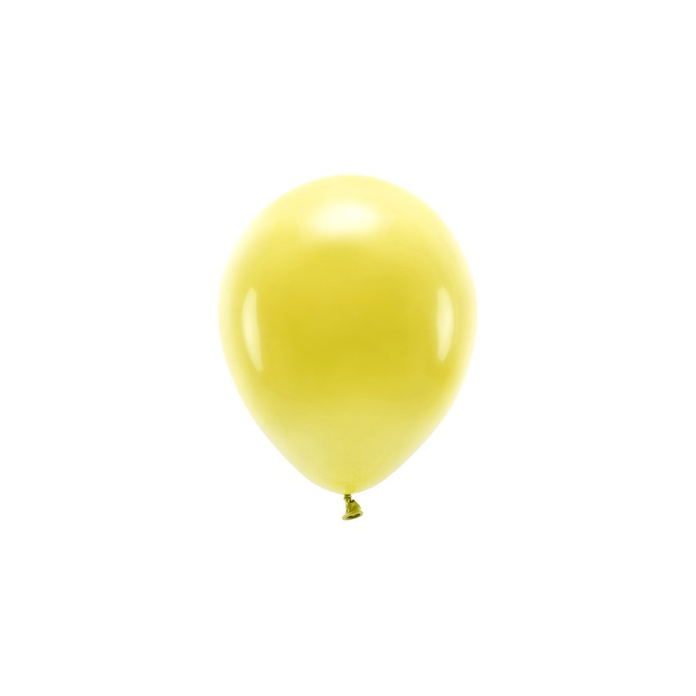 100 Ballons Eco 26 cm pastel - jaune foncé