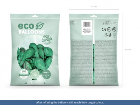100 Ballons Eco 30 cm vert...
