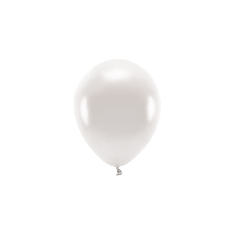 100 Ballons Eco 26 cm métallisés - perle