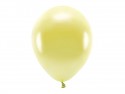 100 Ballons Eco 30 cm - métallisés - jaune vif
