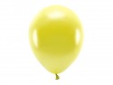 100 Ballons Eco 30 cm métallisés - jaune