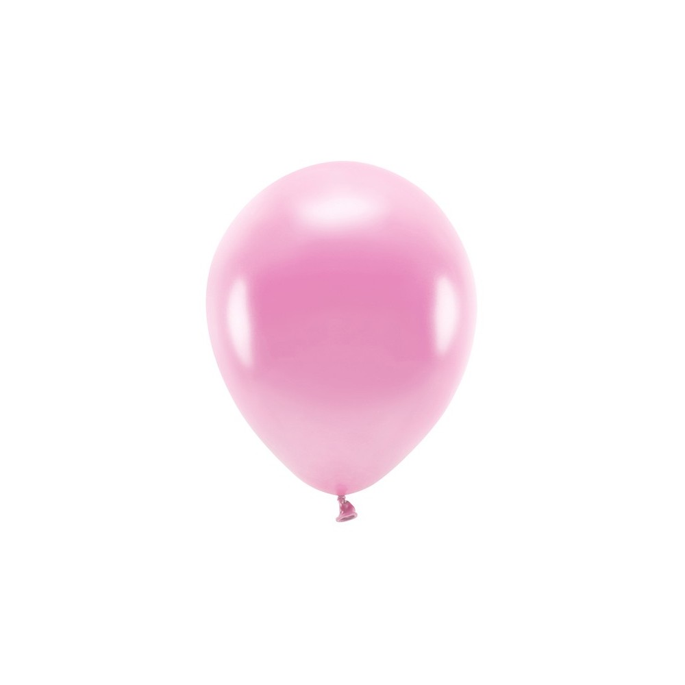 100 Ballons Eco 30 cm - métallisés - rose