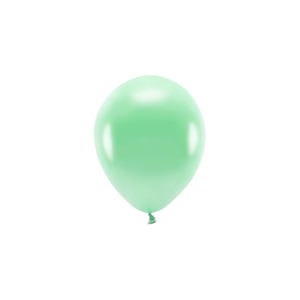 100 Ballons Eco 26 cm métallisés - menthe