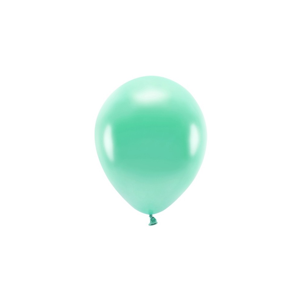 100 Ballons Eco 26 cm métallisés - menthe foncée