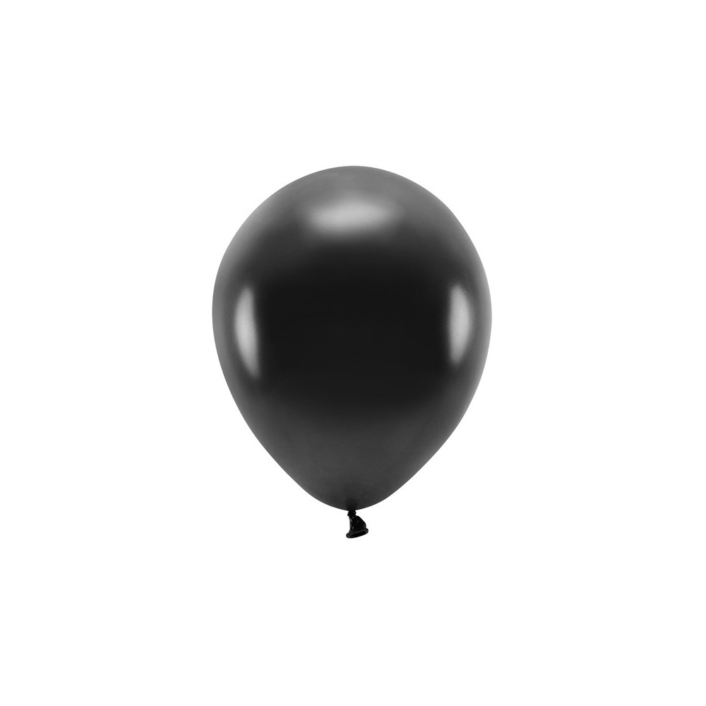 100 Ballons Eco 30 cm métallisés - noir