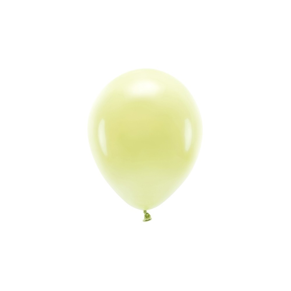 10 Ballons Eco 30 cm pastel - jaune