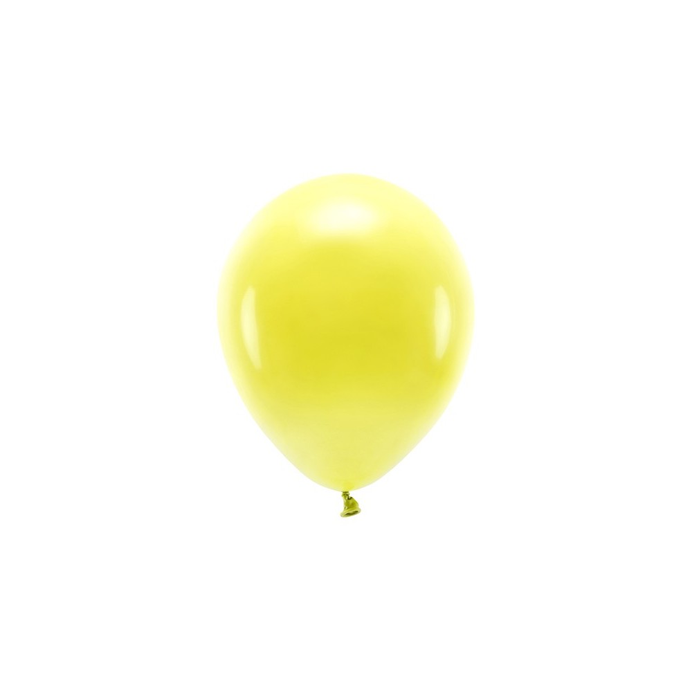 10 Ballons Eco 26 cm pastel - jaune