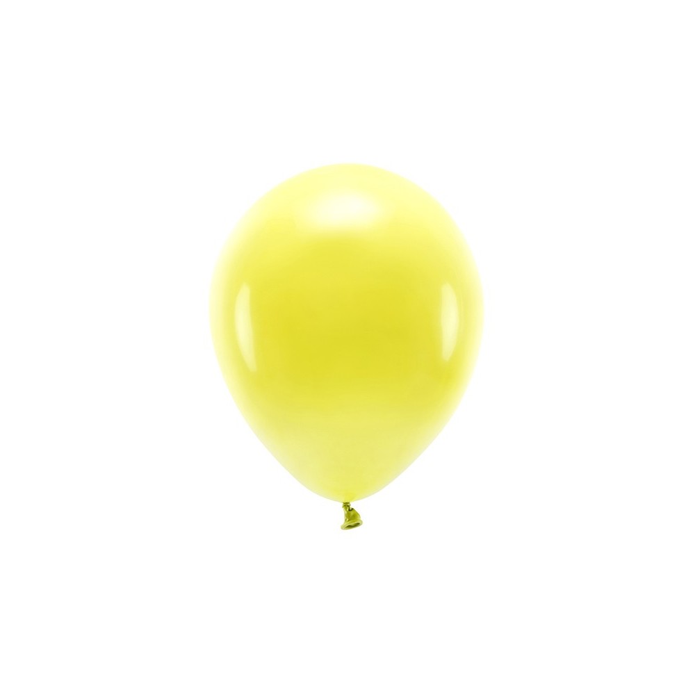 10 Ballons Eco 30 cm pastel - jaune