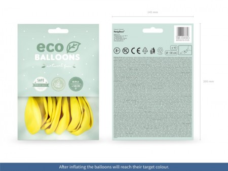 10 Ballons Eco 30 cm pastel...