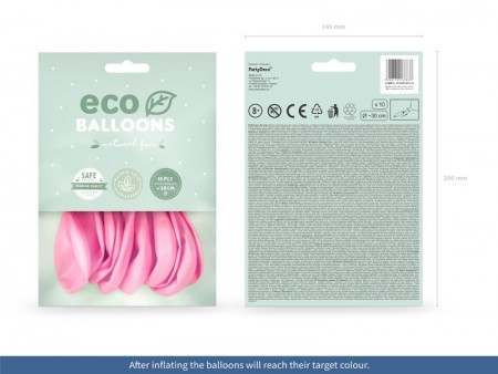 10 Ballons Eco 26 cm pastel...