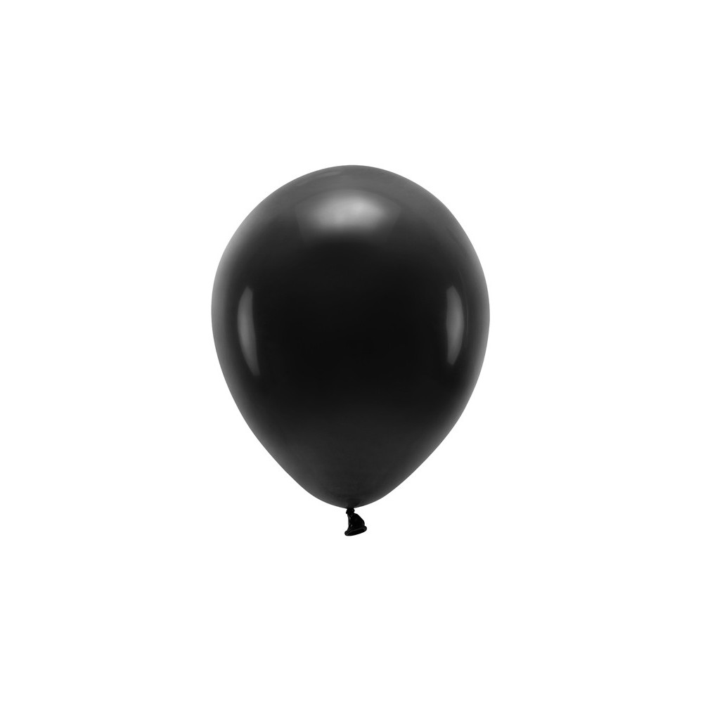 10 Ballons Eco 30 cm pastel - noir