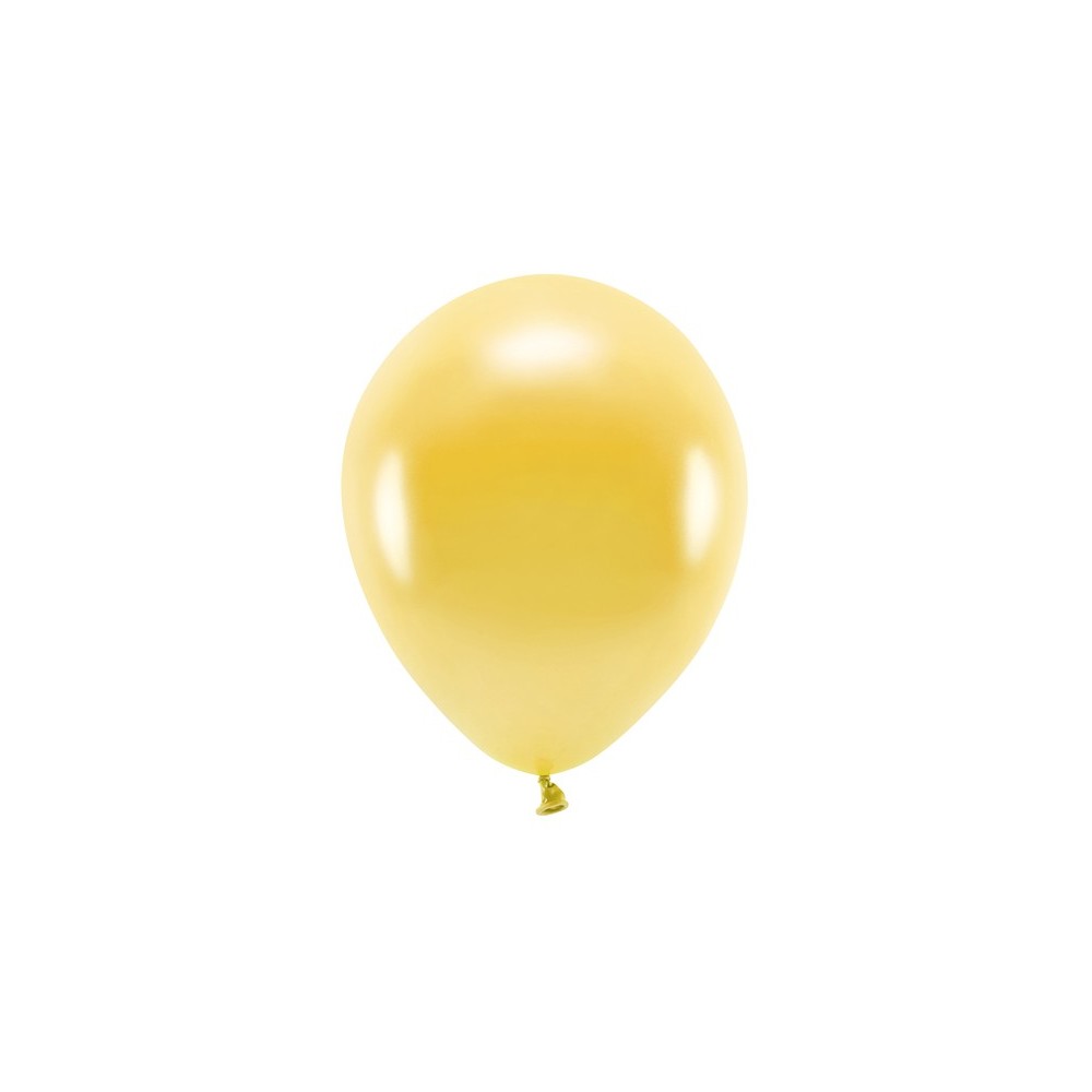 10 Ballons Eco 26 cm métallisés - or clair