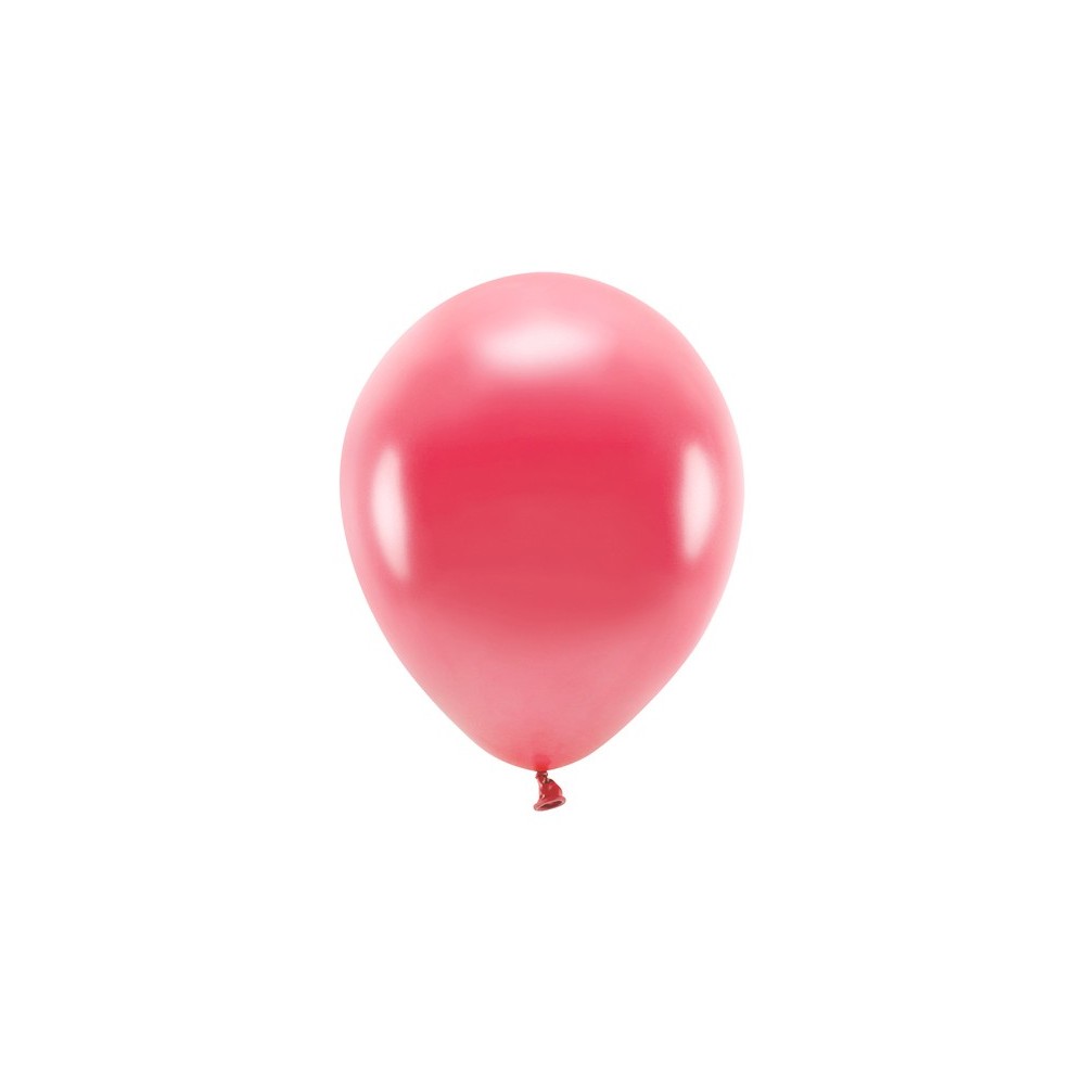 10 Ballons Eco 26 cm métallisés - rouge vif