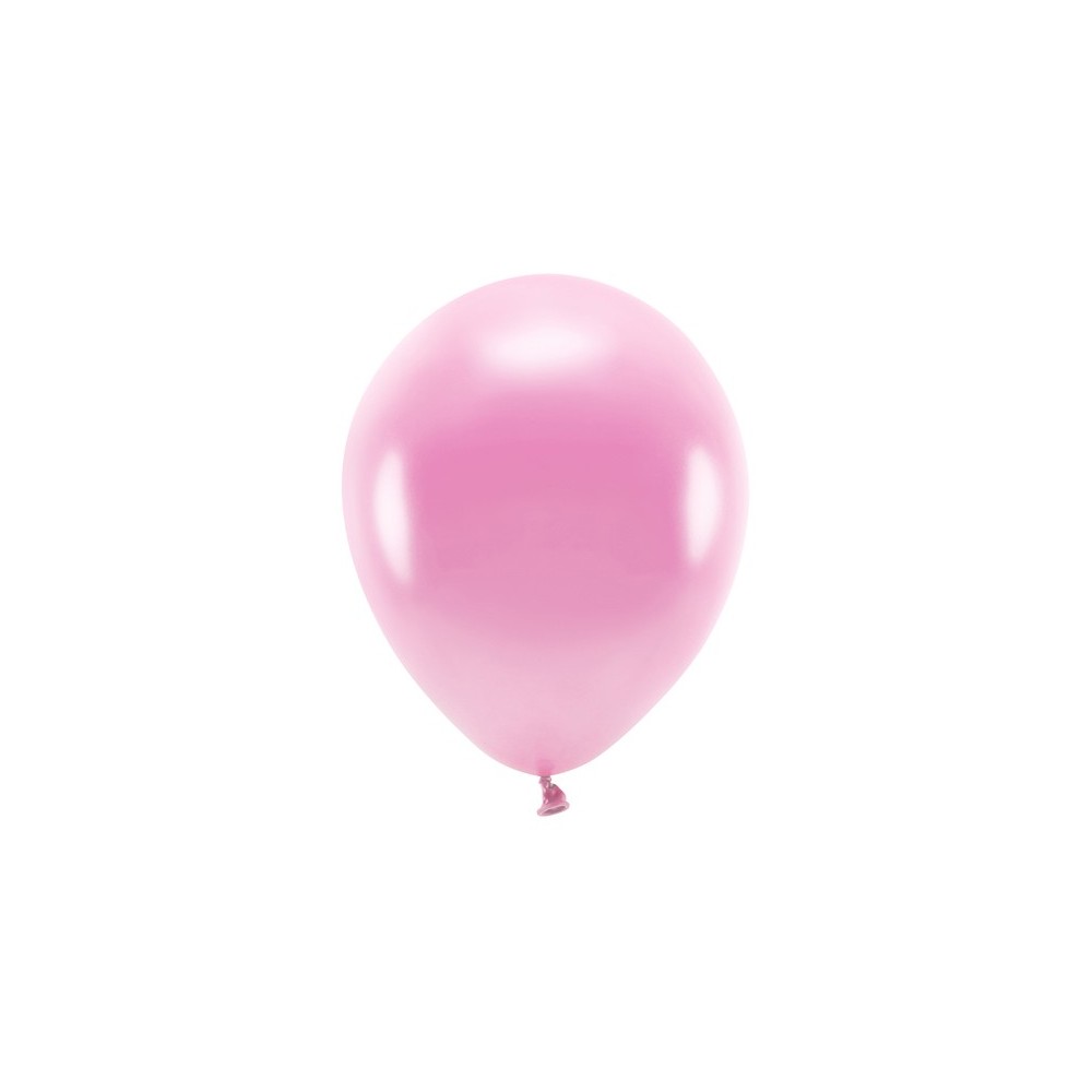 10 Ballons Eco 26 cm métallisés - rose