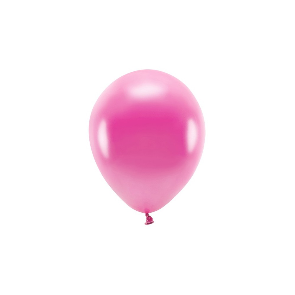 10 Ballons Eco 30 cm - métallisés - fuchsia