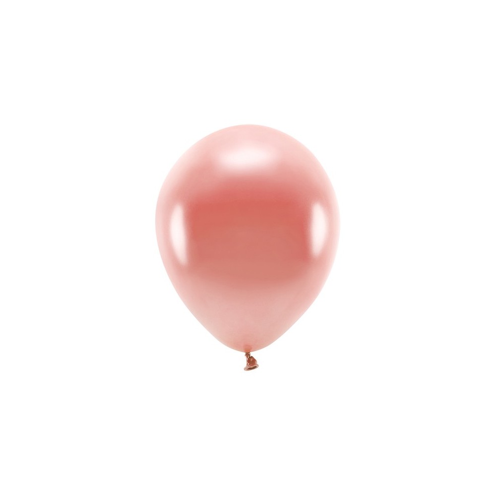 10 Ballons Eco 26 cm métallisés - or rose