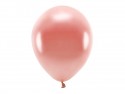 10 Ballons Eco 30 cm métallisés -or rose