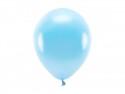 10 Ballons Eco 26 cm - métallisés - bleu clair