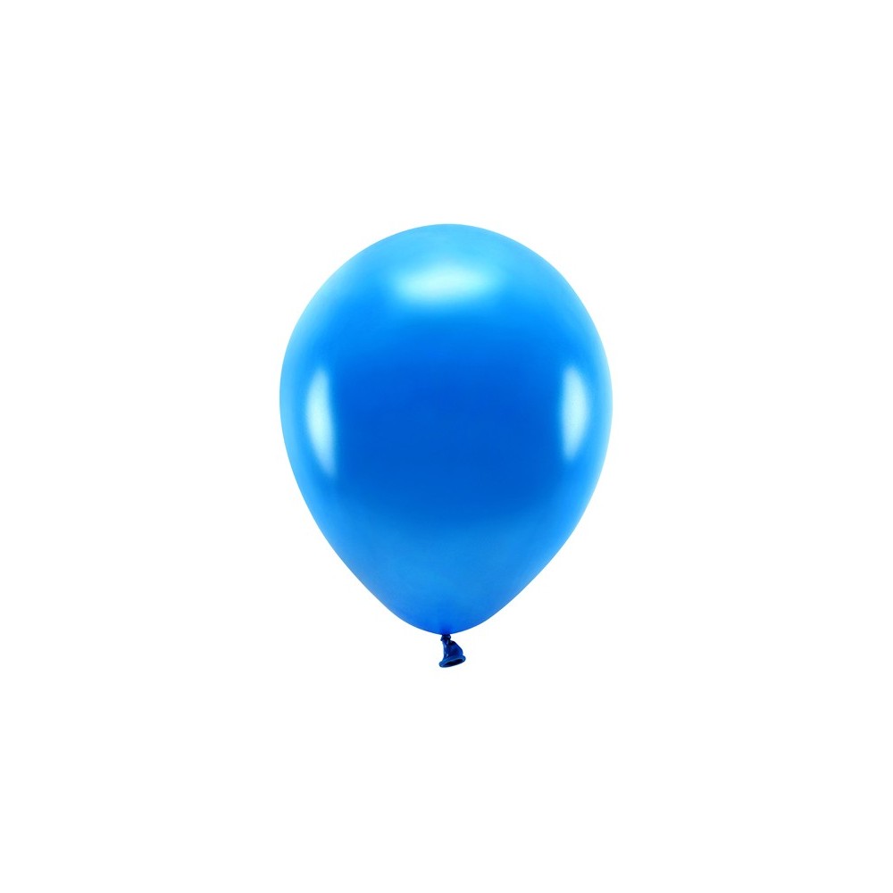 10 Ballons Eco 26 cm - métallisés - bleu marine