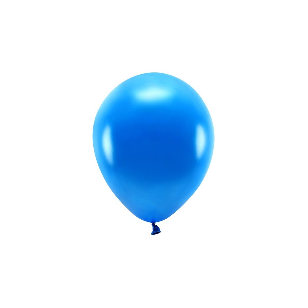 10 Ballons Eco 30 cm - métallisés - bleu marine