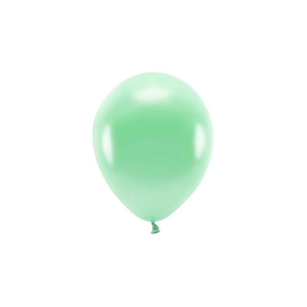 10 Ballons Eco 30 cm métallisés -menthe