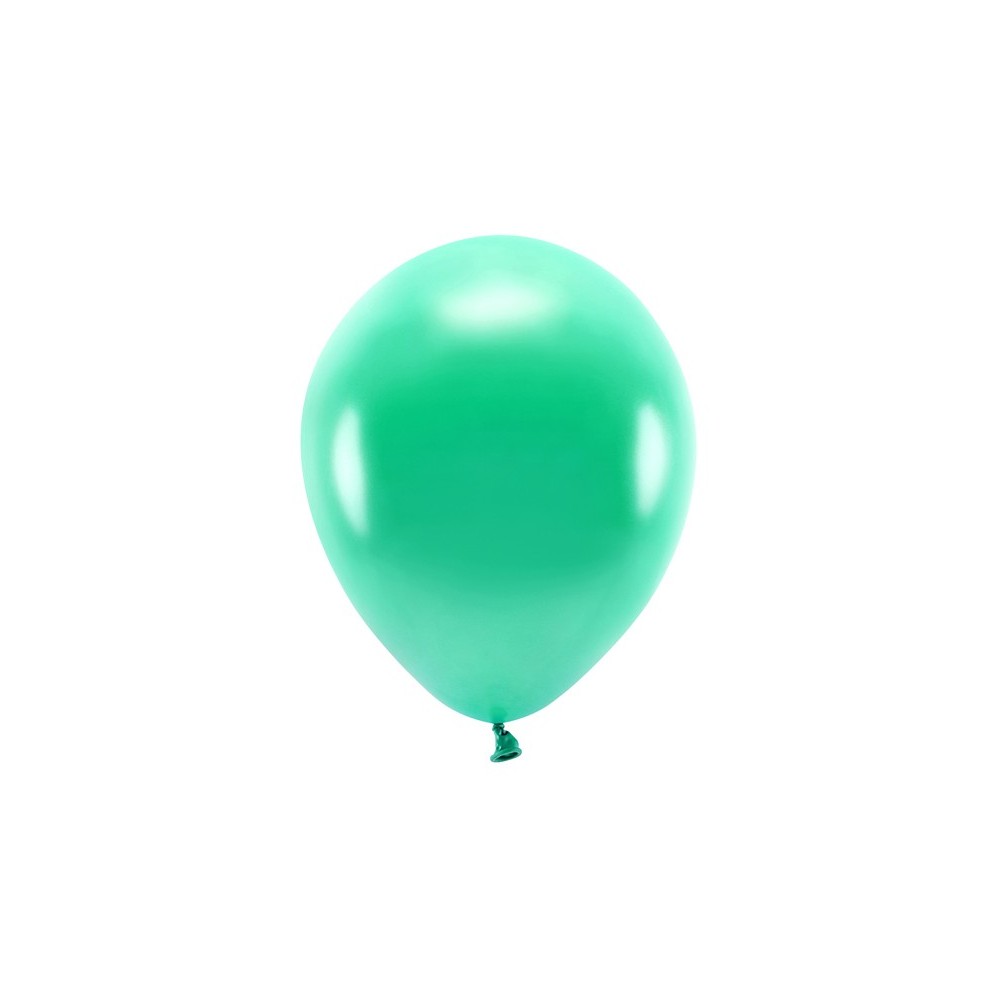 10 Ballons Eco 30 cm métallisés -vert