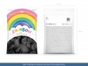 100 Ballons Rainbow 30 cm pastel - noir