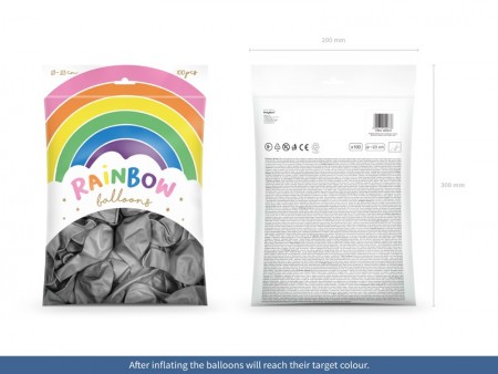 100 Ballons Rainbow 23 cm -...