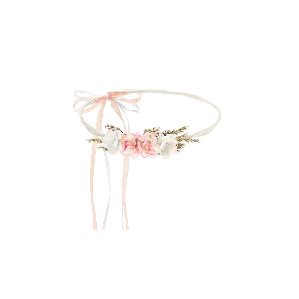 couronne de fleurs - rose